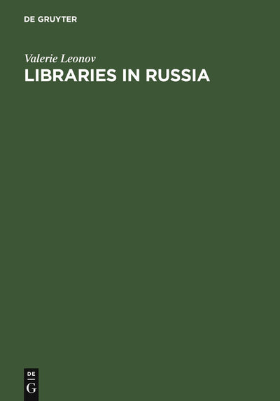 Cover image for Libraries in Russia, isbn: 9783598115936