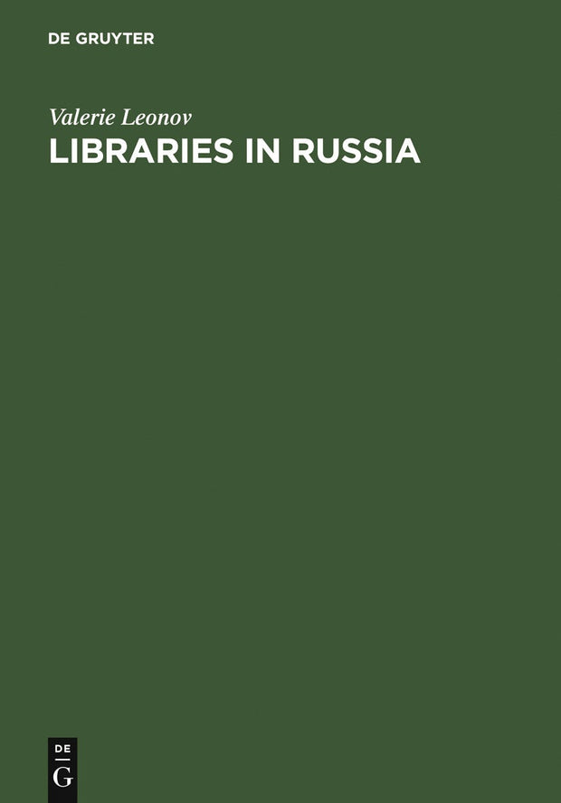 Cover image for Libraries in Russia, isbn: 9783598115936