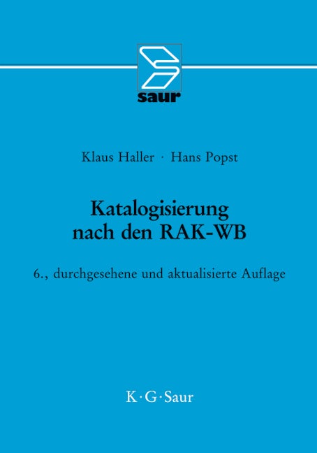 Katalogisierung nach den RAK-WB