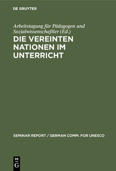 Die Vereinten Nationen im Unterricht