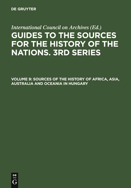 Sources of the History of Africa, Asia, Australia and Oceania in Hungary