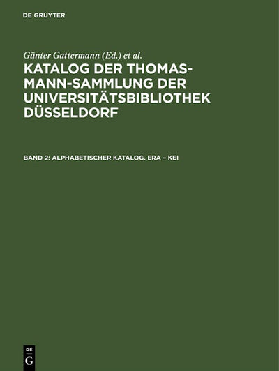Alphabetischer Katalog. Era – Kei