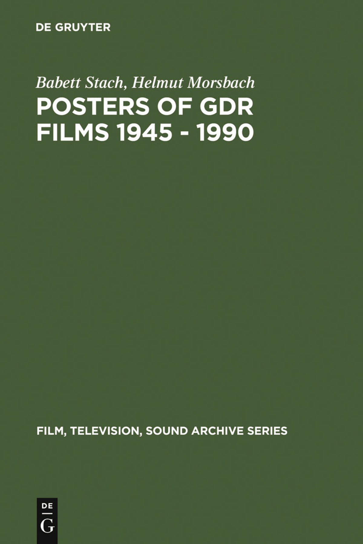 Cover image for Posters of GDR films 1945 - 1990 ISBN 9783598225918