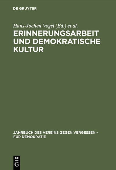 Erinnerungsarbeit und demokratische Kultur