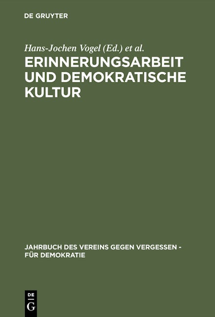 Erinnerungsarbeit und demokratische Kultur