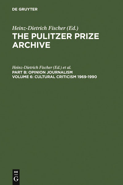 Cultural Criticism 1969-1990