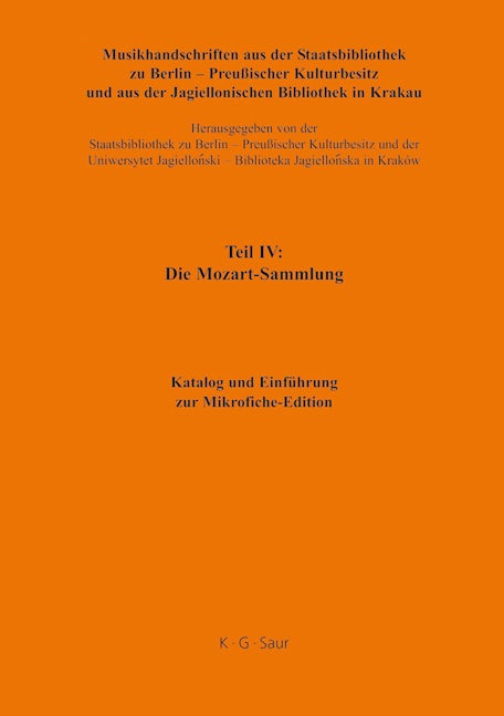 Katalog und Einführung zur Mikrofiche-Edition