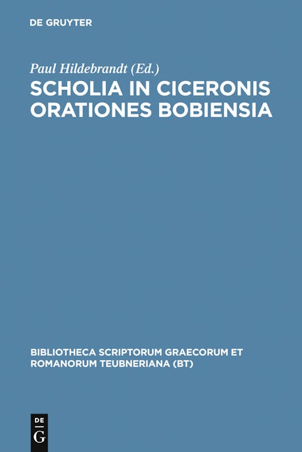 Scholia in Ciceronis orationes Bobiensia