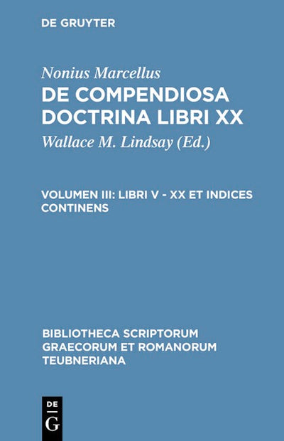 Libri V - XX et indices continens