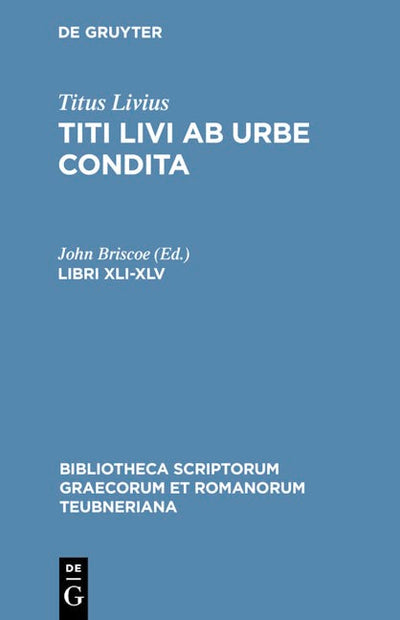 Libri XLI-XLV