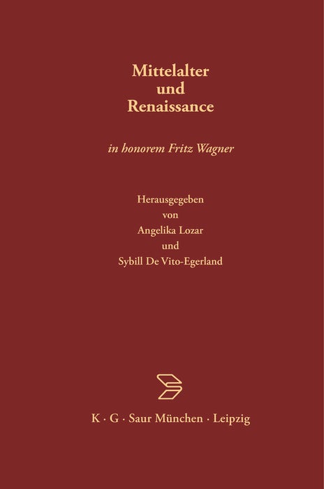 Cover image for Mittelalter und Renaissance, isbn: 9783598730184