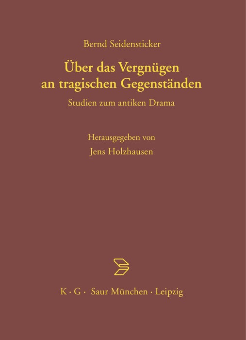 Cover image for Über das Vergnügen an tragischen Gegenständen, isbn: 9783598730245