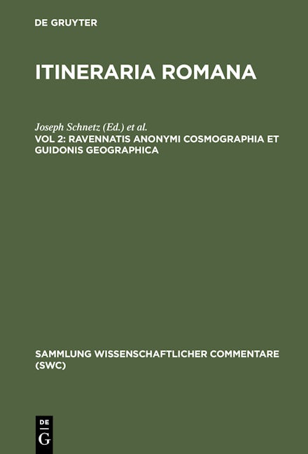 Ravennatis Anonymi cosmographia et Guidonis geographica