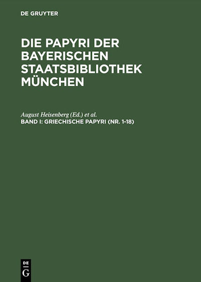 Griechische Papyri (Nr. 1–18)