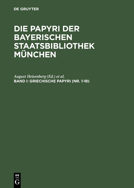 Griechische Papyri (Nr. 1–18)