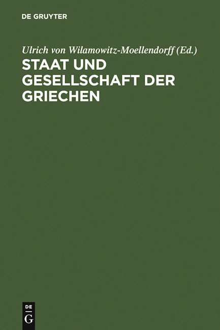 Staat und Gesellschaft der Griechen