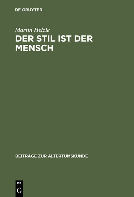 Der Stil ist der Mensch