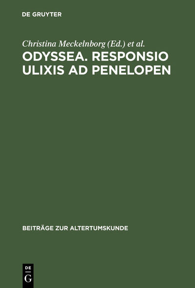 Cover image for Odyssea. Responsio Ulixis ad Penelopen, isbn: 9783598777158