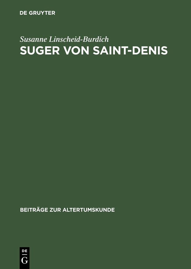 Cover image for Suger von Saint-Denis, isbn: 9783598778124