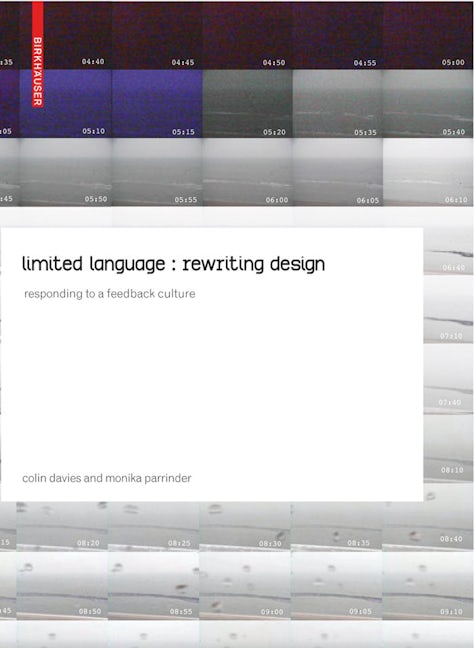 Book cover image for limited language: rewriting design ISBN: 9783764389345