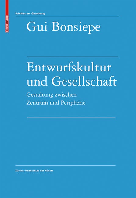 Book cover image for Entwurfskultur und Gesellschaft ISBN: 9783764389659
