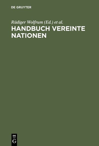 Handbuch Vereinte Nationen