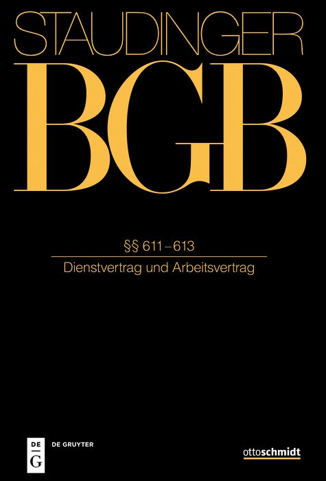 Cover image for §§ 611-613, isbn: 9783805914055