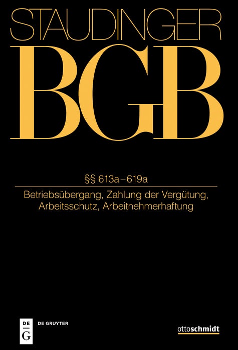 Cover image for §§ 613a-619a, isbn: 9783805914062