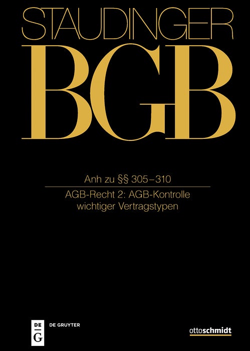 Cover image for Anh zu §§ 305-310, isbn: 9783805914154