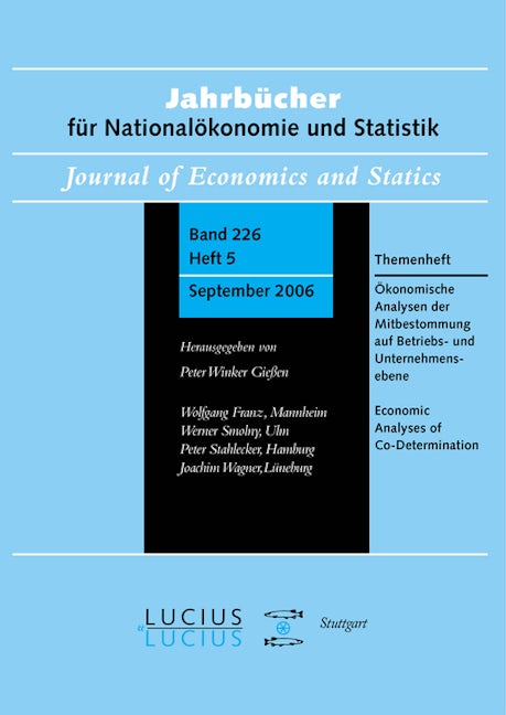 Ökonomische Analysen der Mitbestimmung auf Betriebs- und Unternehmensebene