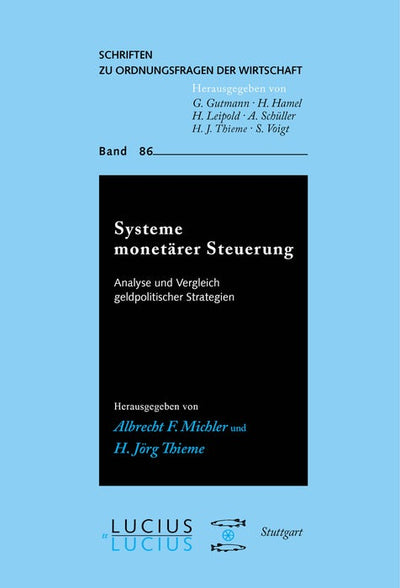 Cover image for Systeme monetärer Steuerung, isbn: 9783828204102