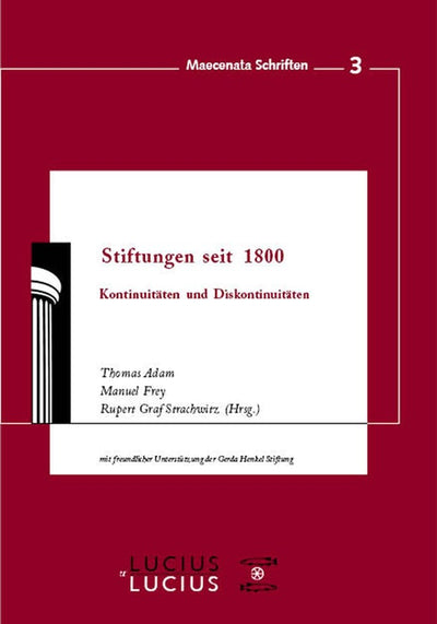 Cover image for Stiftungen seit 1800, isbn: 9783828204324