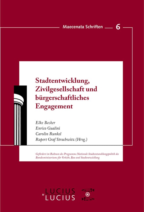 Cover image for Stadtentwicklung, Zivilgesellschaft und bürgerschaftliches Engagement, isbn: 9783828205024