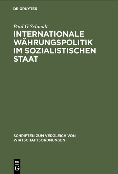 Internationale Währungspolitik im sozialistischen Staat