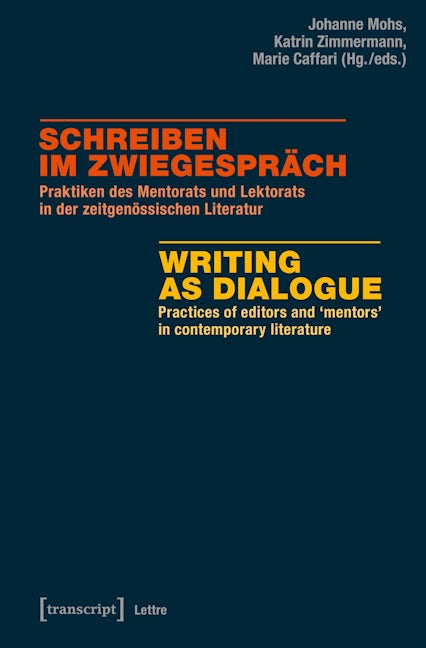 Book cover image for Schreiben im Zwiegespräch / Writing as Dialogue ISBN: 9783837640762