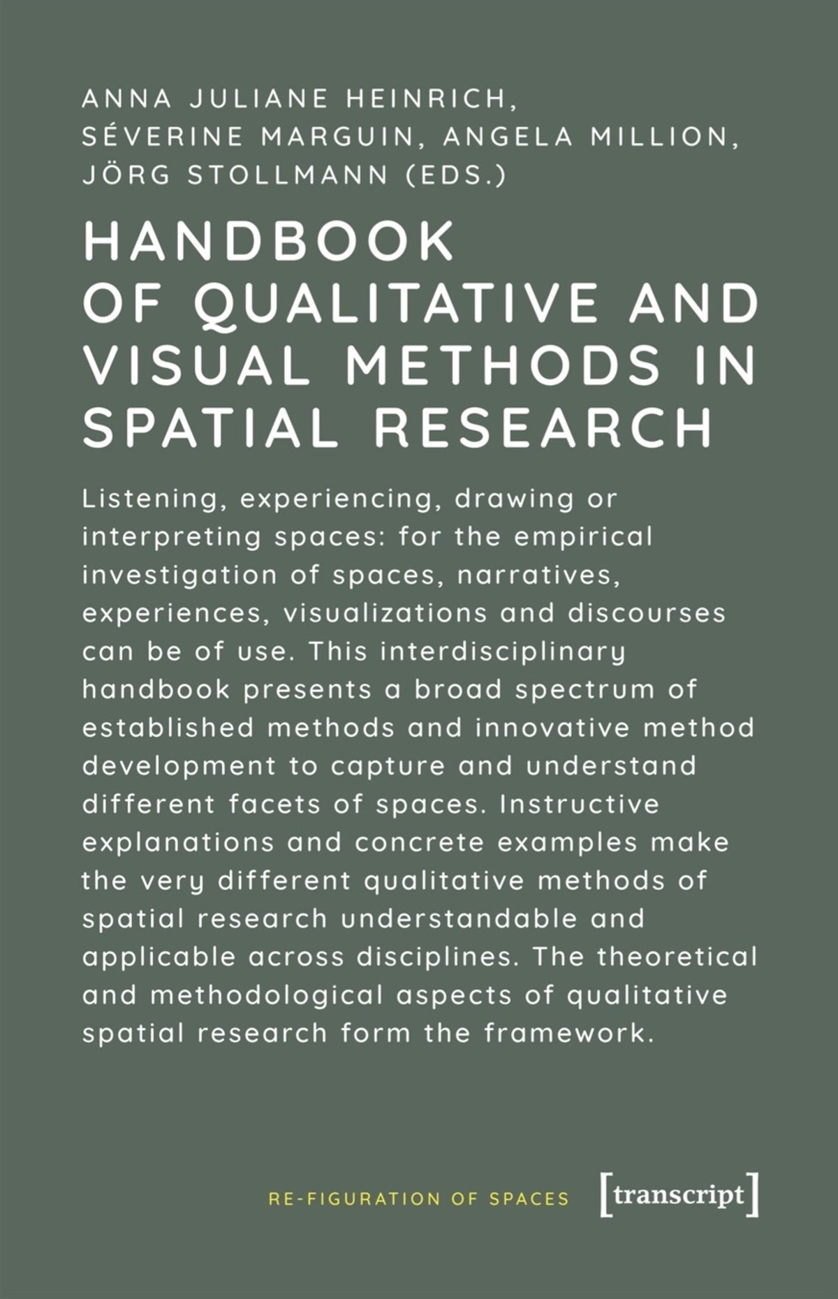 Cover image for Handbook of Qualitative and Visual Methods in Spatial Research ISBN 9783837667349