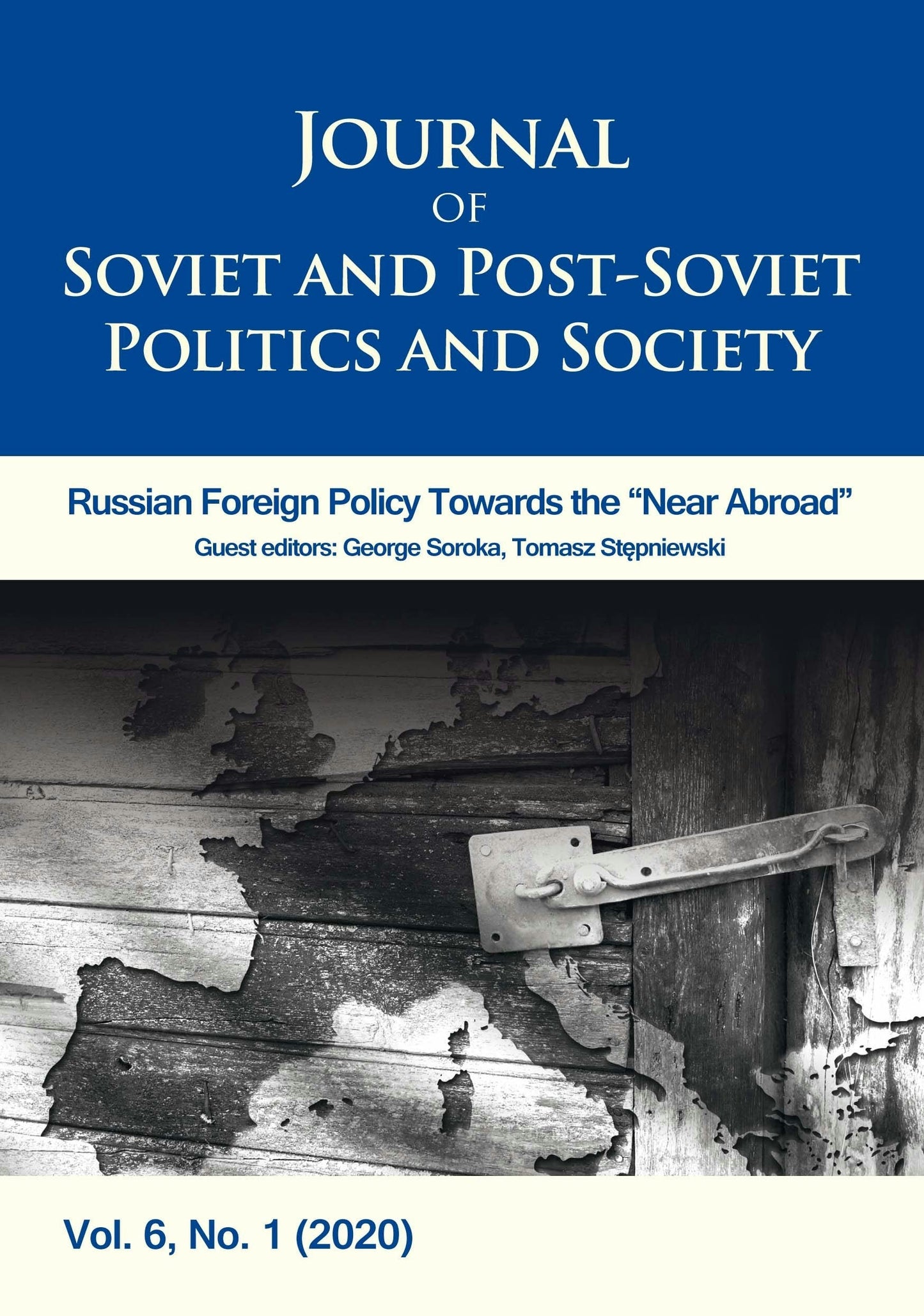 Book cover image for Journal of Soviet and Post-Soviet Politics and Society ISBN: 9783838214160