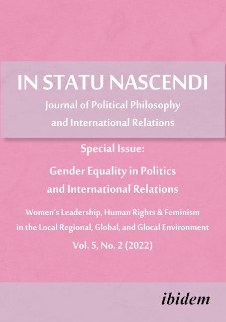 Book cover image for In Statu Nascendi Vol. 5, No. 2 (2022) ISBN: 9783838217376