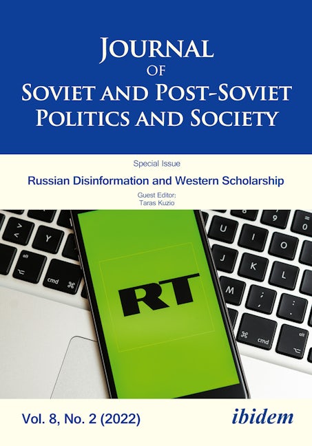 Book cover image for Journal of Soviet and Post-Soviet Politics and Society, Vol. 8, No. 2 (2022) ISBN: 9783838217468