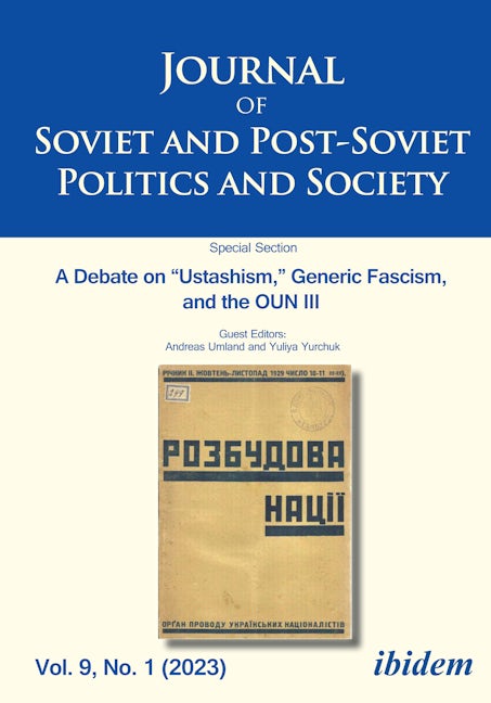 Book cover image for Journal of Soviet and Post-Soviet Politics and Society ISBN: 9783838217901