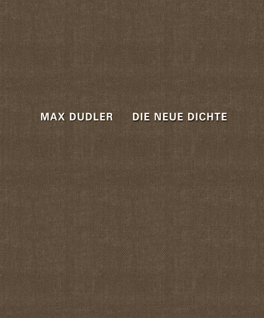 Book cover image for Max Dudler Die neue Dichte ISBN: 9783868591989