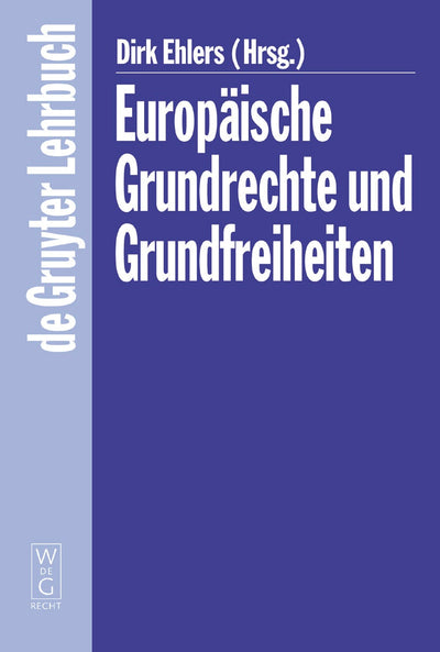Cover image for Europäische Grundrechte und Grundfreiheiten, isbn: 9783899490084