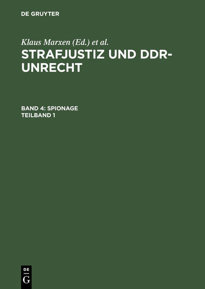 Cover image for Spionage, isbn: 9783899490800