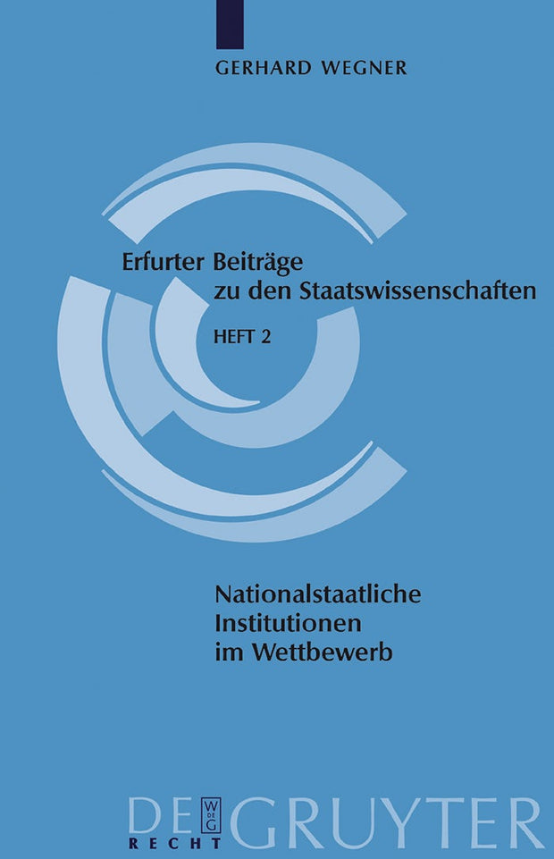 Cover image for Nationalstaatliche Institutionen im Wettbewerb, isbn: 9783899491463
