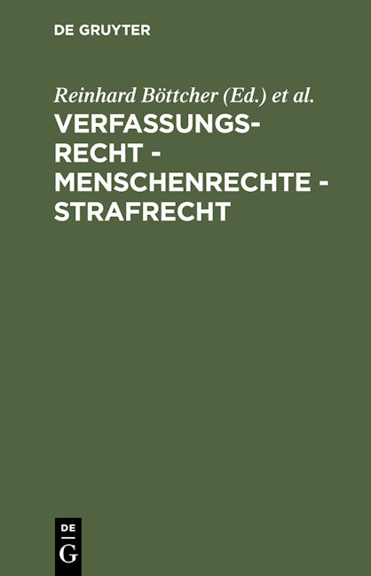 Verfassungsrecht - Menschenrechte - Strafrecht