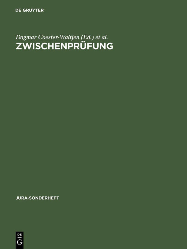 Cover image for Zwischenprüfung, isbn: 9783899491845