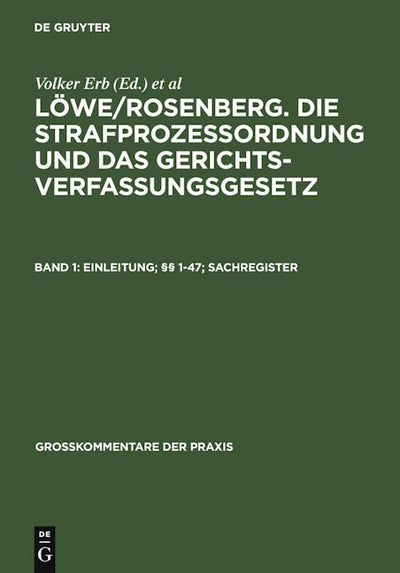 Einleitung; §§ 1-47; Sachregister