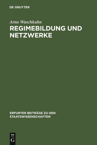 Cover image for Regimebildung und Netzwerke, isbn: 9783899492187