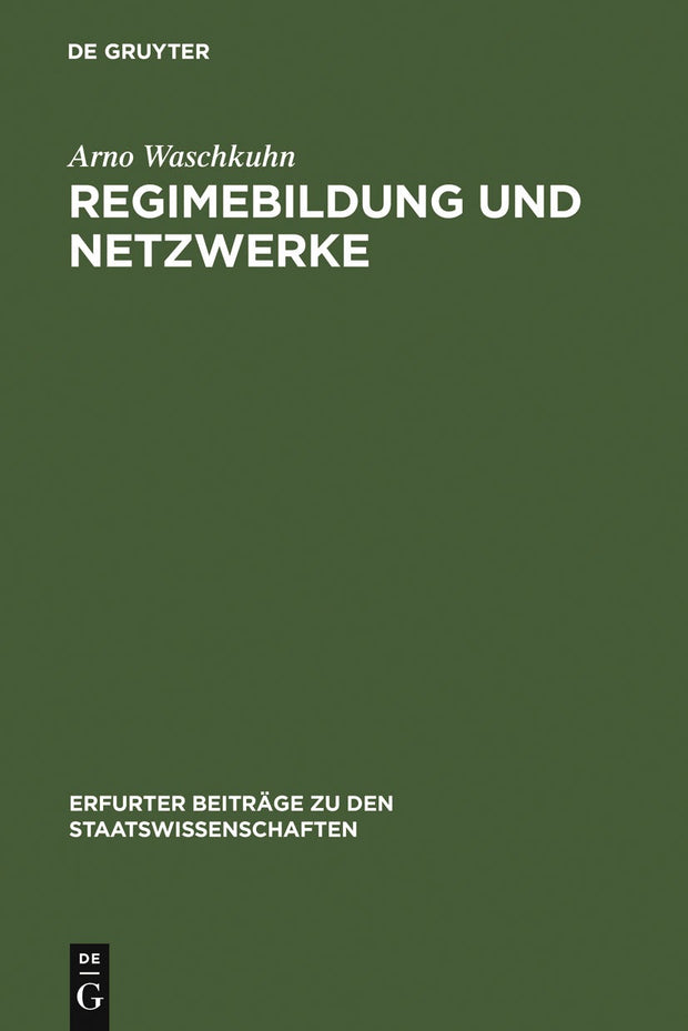 Cover image for Regimebildung und Netzwerke, isbn: 9783899492187