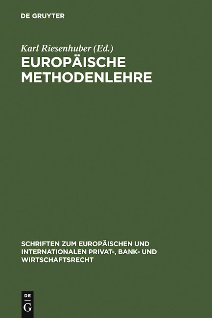 Book cover image for Europäische Methodenlehre ISBN: 9783899492484